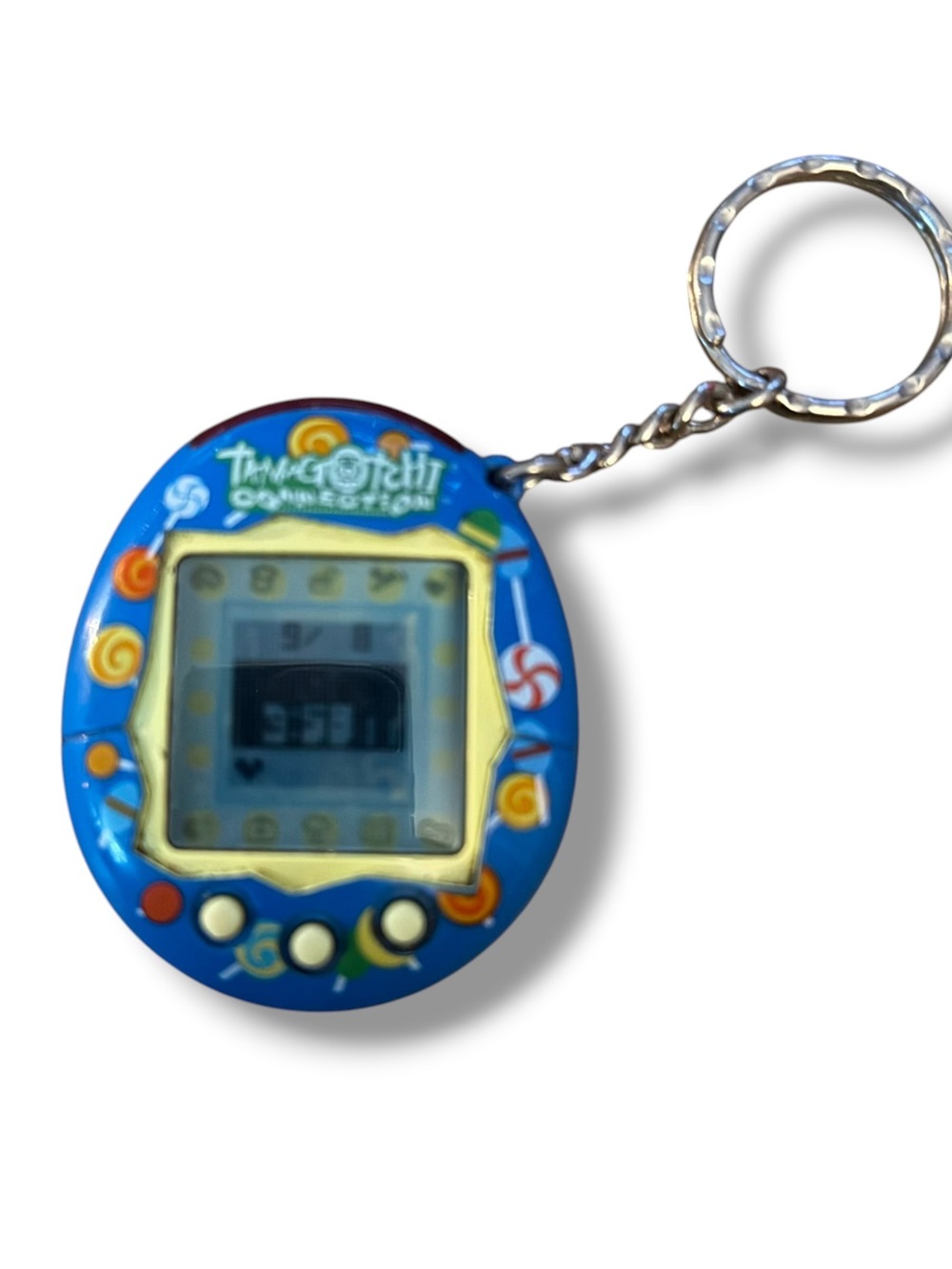 Vintage 2004 Tamagotchi Connection V2 Blue Lolipops virtual pet